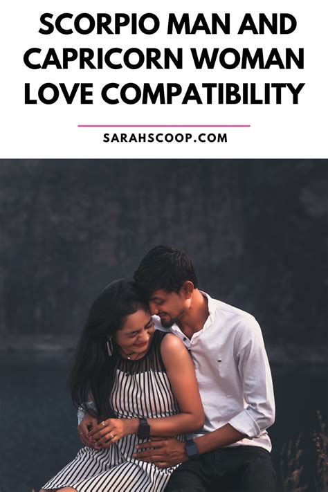 scorpio man and capricorn woman compatibility